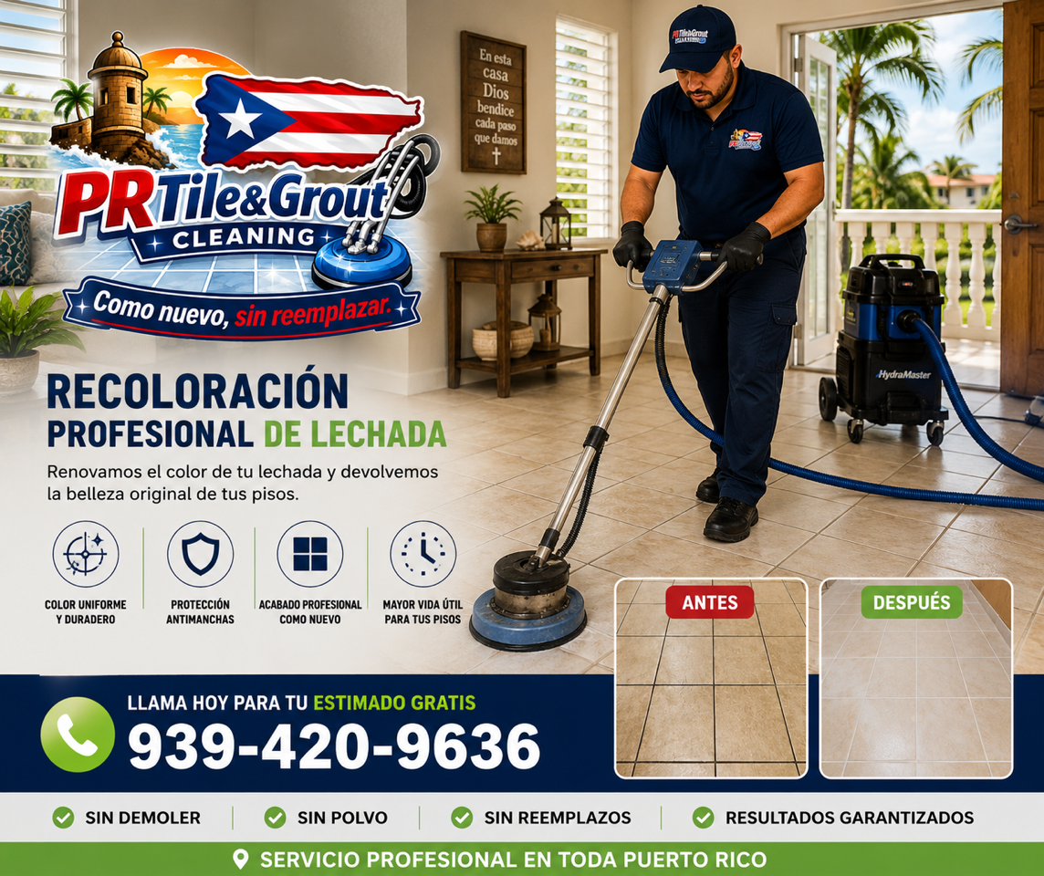 Professional tile and grout cleaning service