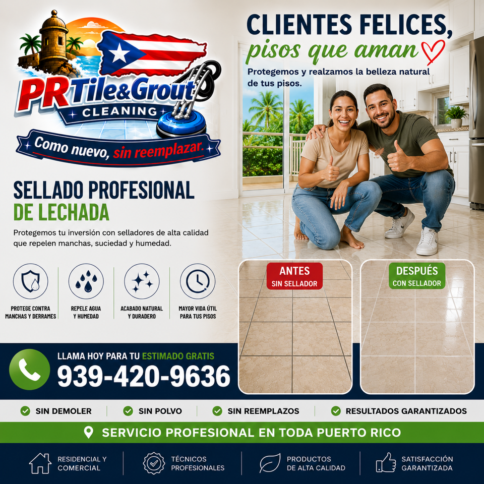Professional grout sealing service